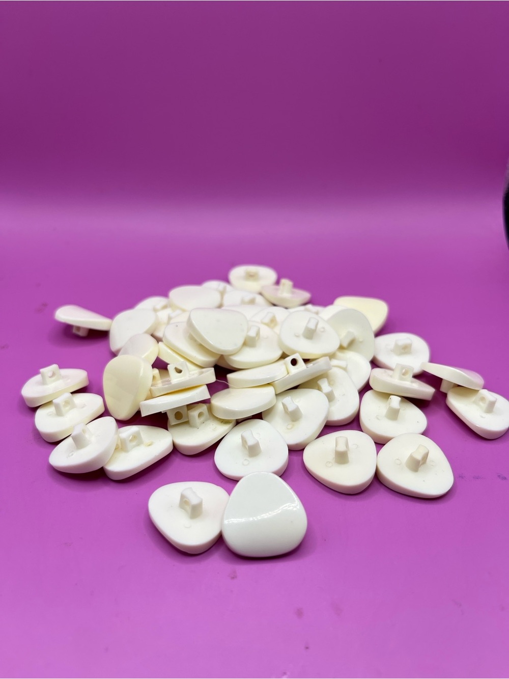 Vintage Ivory Cream Triangle Shank Buttons – Sewing Craft Lot